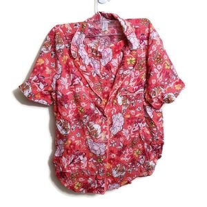 Victoria's Secret Floral Coral PJ Short Set Sz M